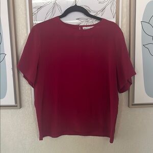 Anna And Frank Red Short Sleeve Blouse